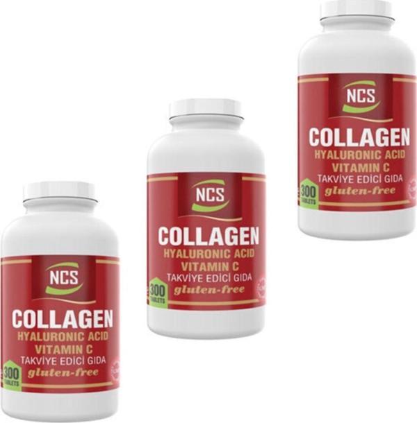 Ncs Collagen Hyaluronic Acid Vitamin C 300 Tablet 3 Kutu - Image 1