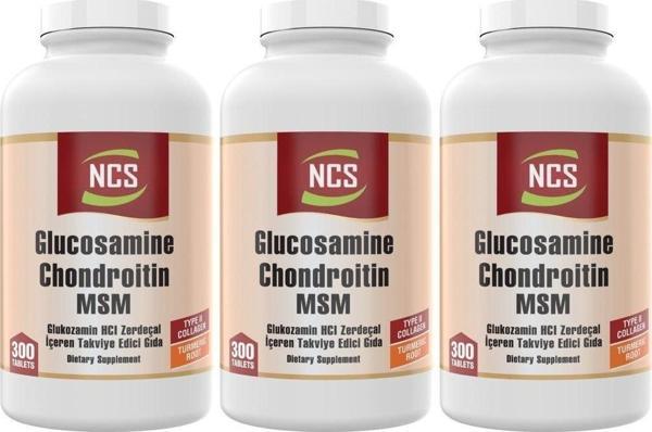 Ncs Glucosamine Chondroitin Msm 3 Kutu 900 Tablet Zerdeçal Collagen Formüllü - Image 1