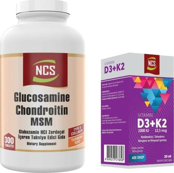 Ncs Glucosamine Collagen Zerdeçal 300 Tablet & Vitamin D3 K2 - Image 1