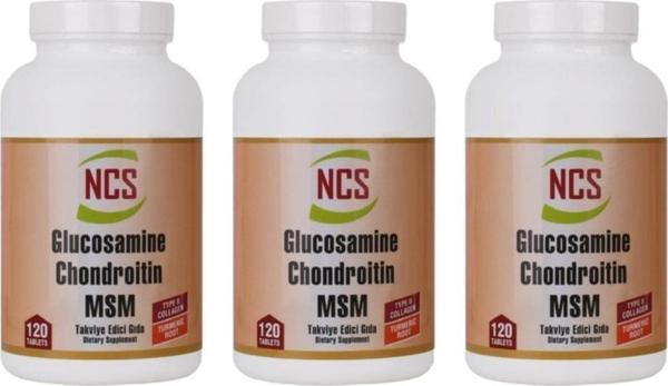 Ncs Glukozamin Kondroitin Msm Zerdeçal 120 Tablet X 3 Kutu - Image 1