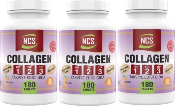 Ncs Hidrolize Collagen Tip 1-2-3 Glutatyon Vitamin C 180 X 3 Kutu - Image 1