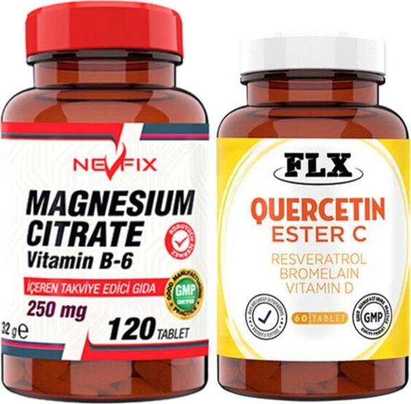 Nevfix Magnesıum Cıtrate 120 Tablet & Flx Ester C 60 Tablet - Image 1