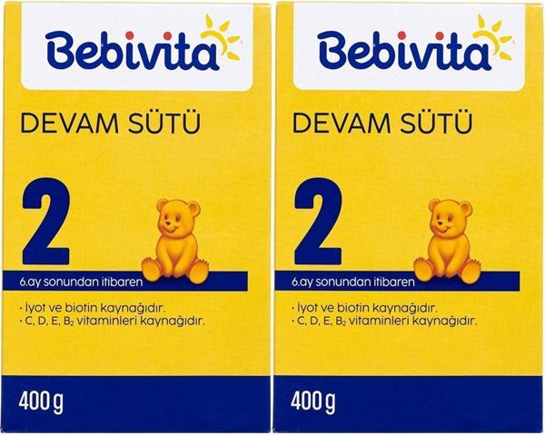 Bebivita Bebek Sütü 400GR No:2 (6-12 Ay) (2 Li Set) - Image 1