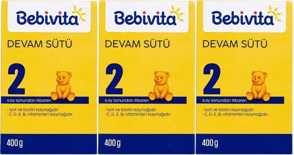 Bebivita Bebek Sütü 400GR No:2 (6-12 Ay) (3 Lü Set) - Image 1