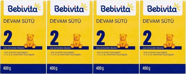 Bebivita Bebek Sütü 400GR No:2 (6-12 Ay) (4 Lü Set) - Image 1