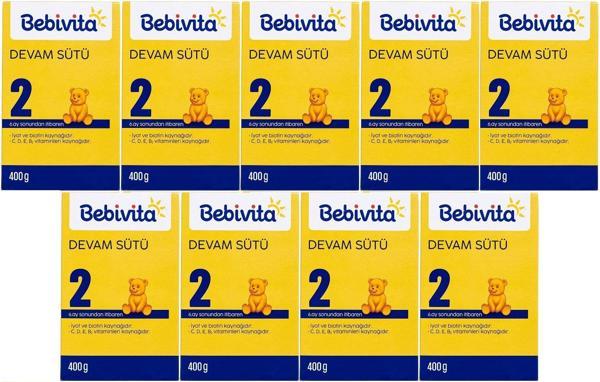 Bebivita Bebek Sütü 400GR No:2 (6-12 Ay) (9 Lu Set) - Image 1