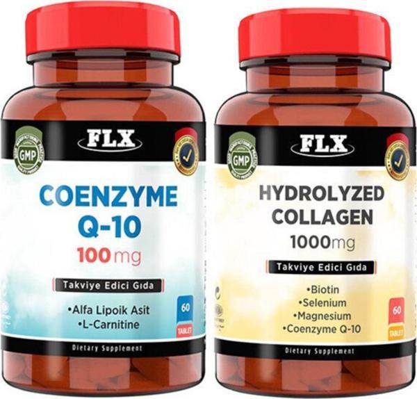 Flx Coenzyme Q10 100 Mg 60 Tablet & Collagen Selenium Magnezyum 60 Tablet - Image 1