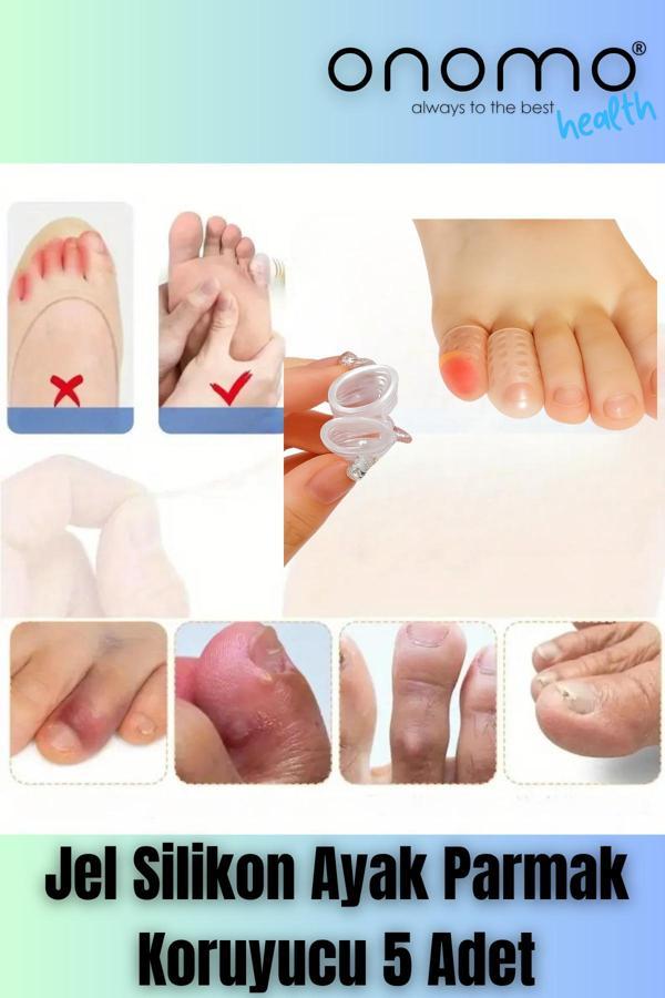 Onomo Health Jel Silikon Ayak Parmak Koruyucu 5 Adet - Image 1