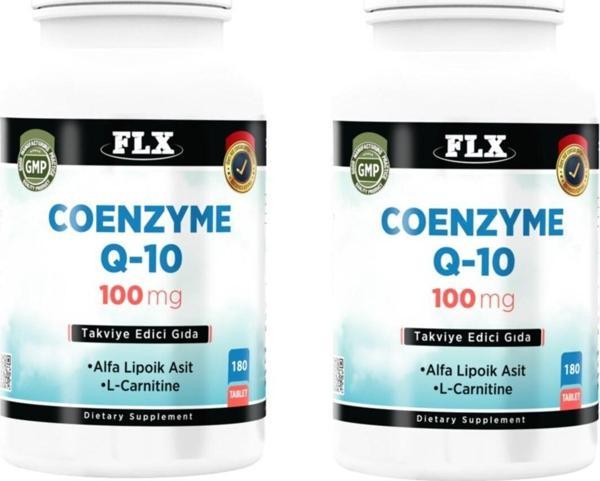 Flx Coenzyme Q10 Koenzim Alfa Lipoik Asit L-Karnitin 100 Mg 180 Tablet X 2 Kutu - Image 1