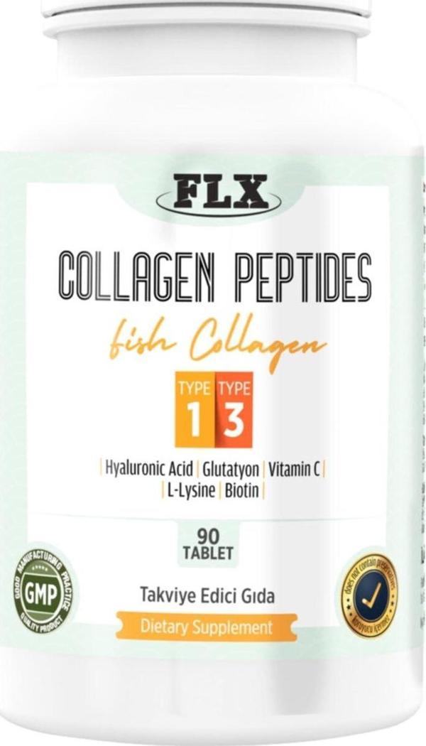 Flx Collagen Peptides Tip 1-3 Hyarulonic Acid Glutatyon 90 Tablet - Image 1