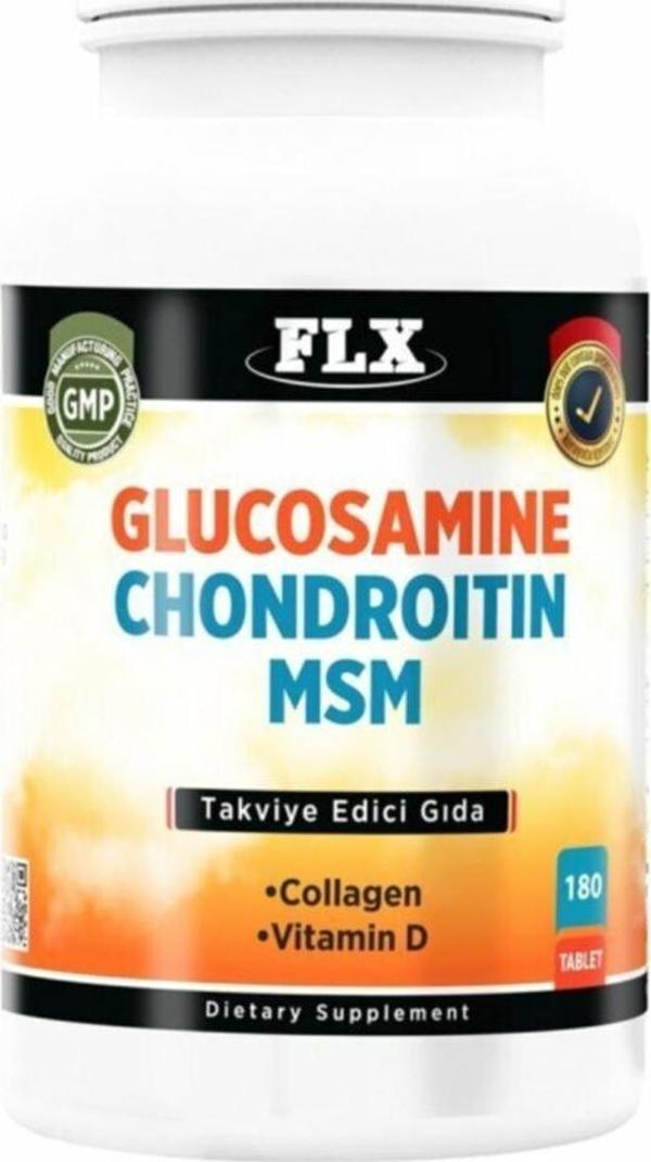 Flx Glukozamin Chondroitin Msm Vitamin D Collagen 180 Tablet - Image 1