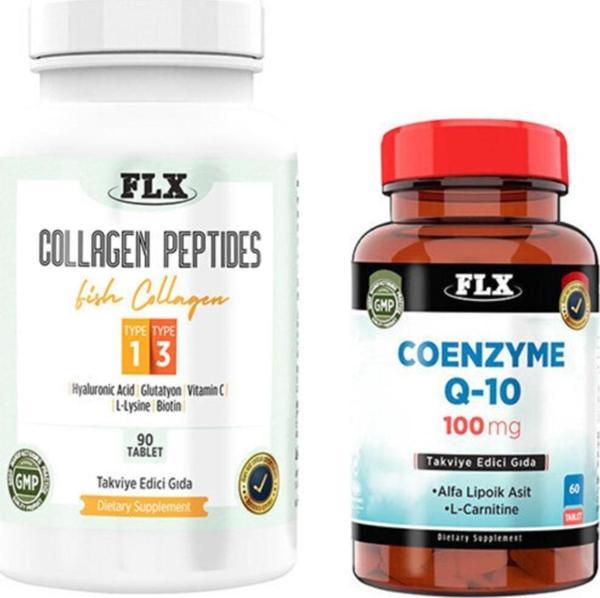 Flx Kollajen Tip 1-3 90 Tablet & Coenzyme Q10 60 Tablet - Image 1