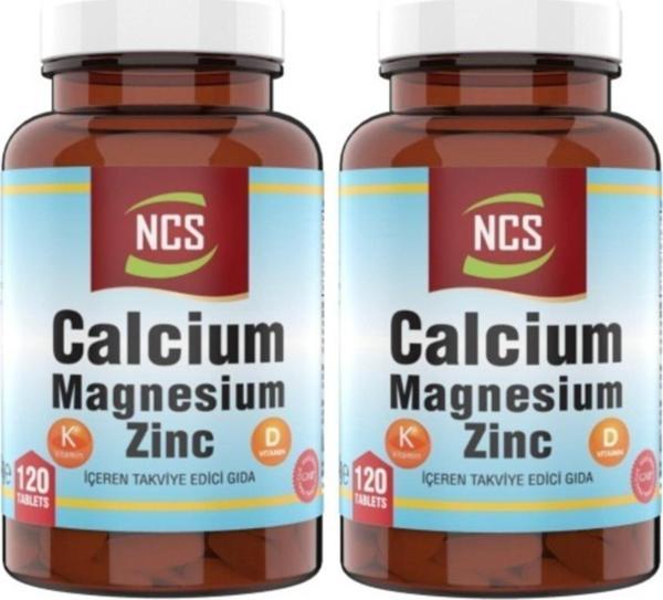Ncs ® Calcium Magnesium Çinko D&K Kalsiyum 2 X 120 Tablet - Image 1