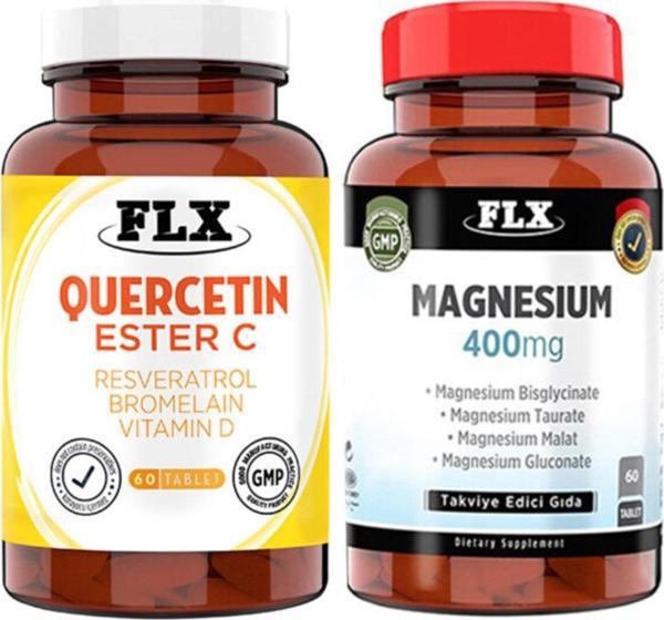 Flx Kuersetin Ester C 60 Tablet & Magnezyum Glukonat Malat 60 Tablet - Image 1