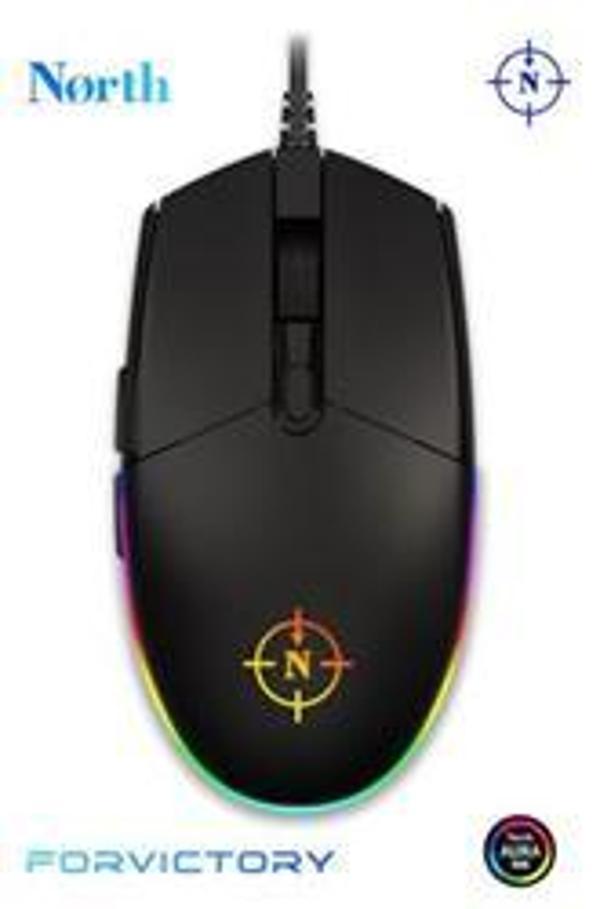 North Combat RGB Kablolu Oyuncu Mouse - Image 1