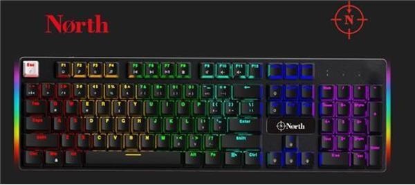 North Shield Blue Switch Türkçe Q RGB Mekanik Gaming Klavye - Image 1