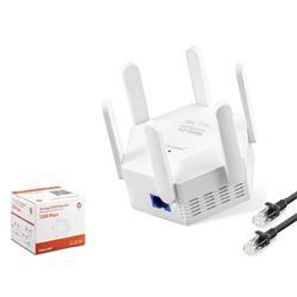 Pix-Link Wr56T Wifi Repeater 1200Mbps Beyaz Çift bant Wi-Fi 2.4 GHz ve 5 GHz WPS Desteği - Image 1