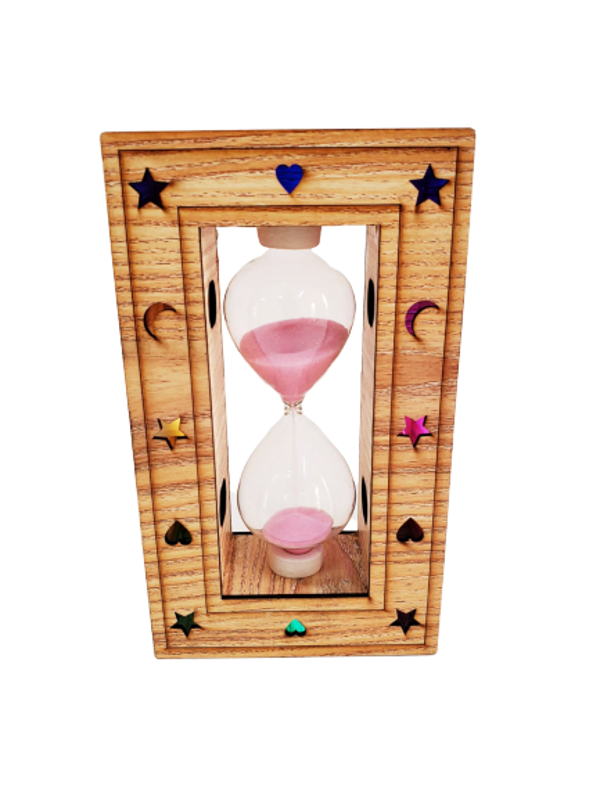 Ahşap Işıklı Kum Saati - Image 1