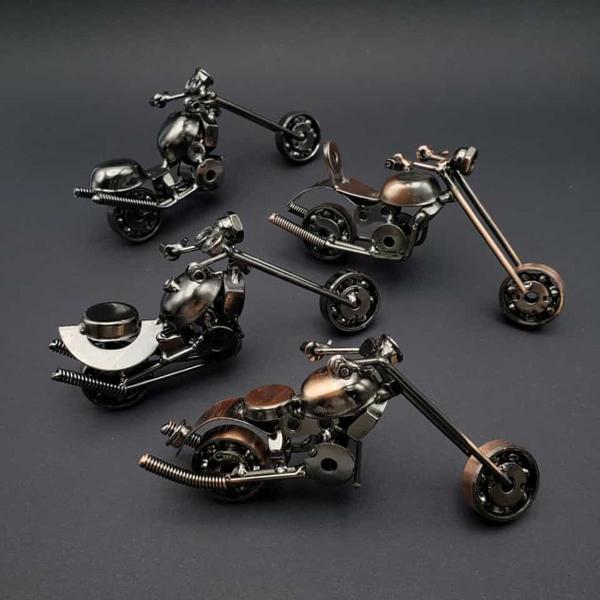 El Yapimi Dekoratif Metal Motor - Image 1