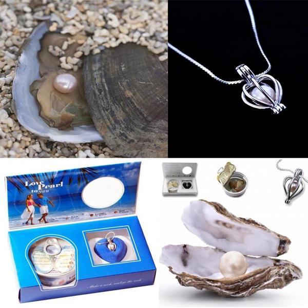 İstiridye İçinde İnci Kolye Seti - Image 1