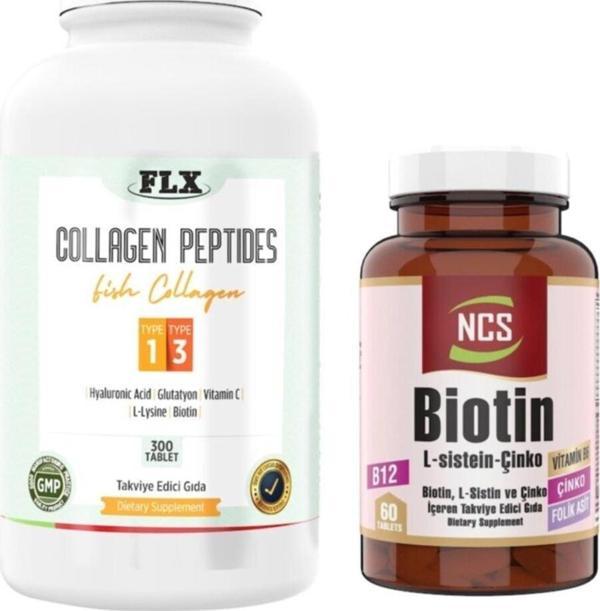 Ncs Balık Kollajeni Tip 1-3 Collagen 300 Tablet Biotin 60 Tablet - Image 1