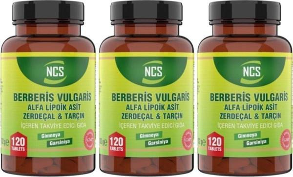 Ncs Berberis Vulgaris Alfa Lipoik Asit Tarçın 120 Tablet X 3 Kutu - Image 1