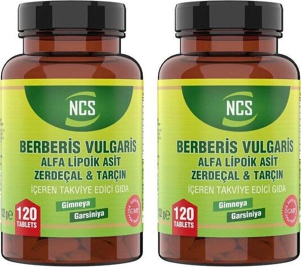 Ncs Berberis Vulgaris Alfa Lipoik Asit Zerdeçal 120 Tablet X 2 Kutu - Image 1