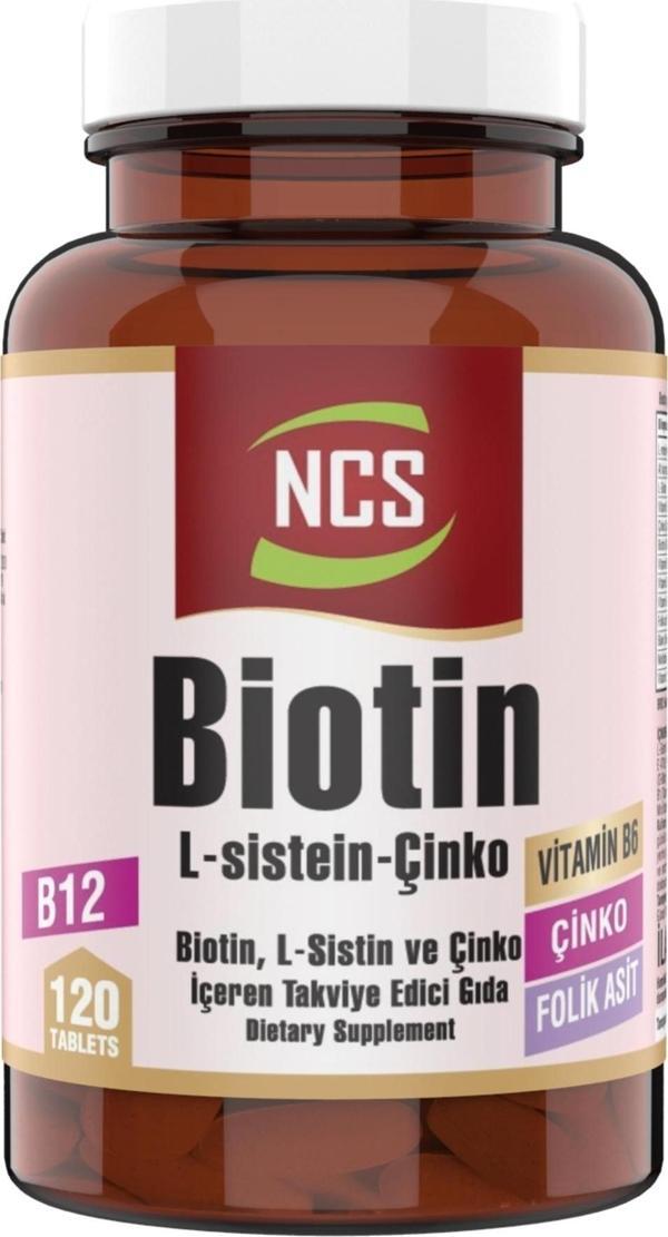 Ncs Biotin 2500 Mcg 120 Tablet L Sistein Çinko Vitamin B12 - Image 1