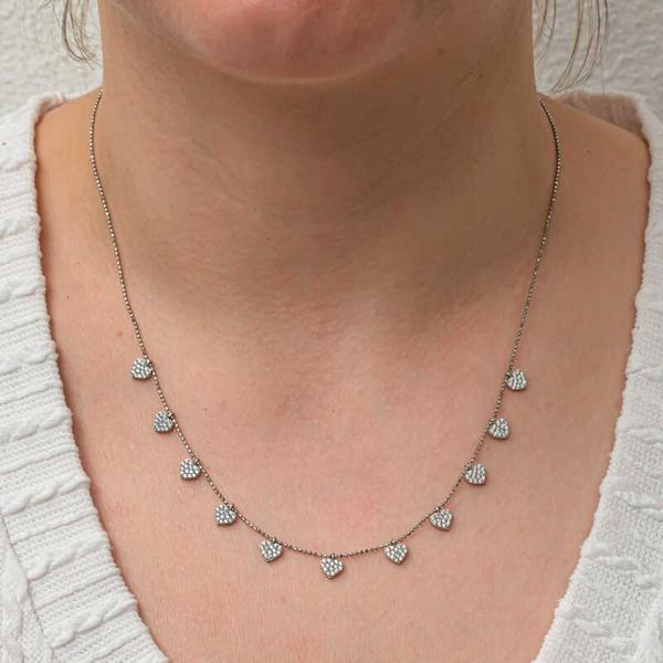 Gümüş Kalpli Şans Kadın Kolye - Image 1