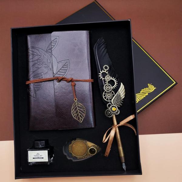 Tüylü Divit Hokka Kalem Seti - Image 1