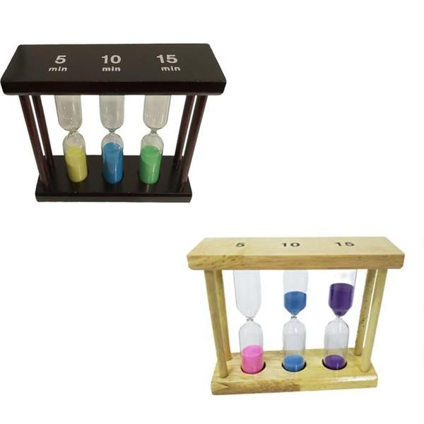 3'lü Ahşap 5-10-15 Dk Kum Saati - Image 1