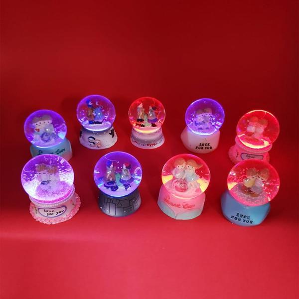 Dekoratif Mini Boy Sevgililer Kar Küresi - Image 1