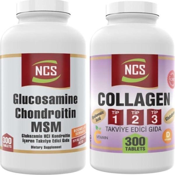 Ncs Collagen Kollajen Tip 1-2-3 300 Tablet+Glucosamine 300 Tablet - Image 1