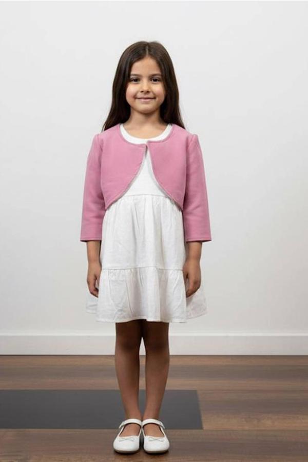 Kız Çocuk Uzun Kollu Bayramlık Prenses Düğün Parti Doğum Günü Elbisesi 2/5 Yaş - Image 1