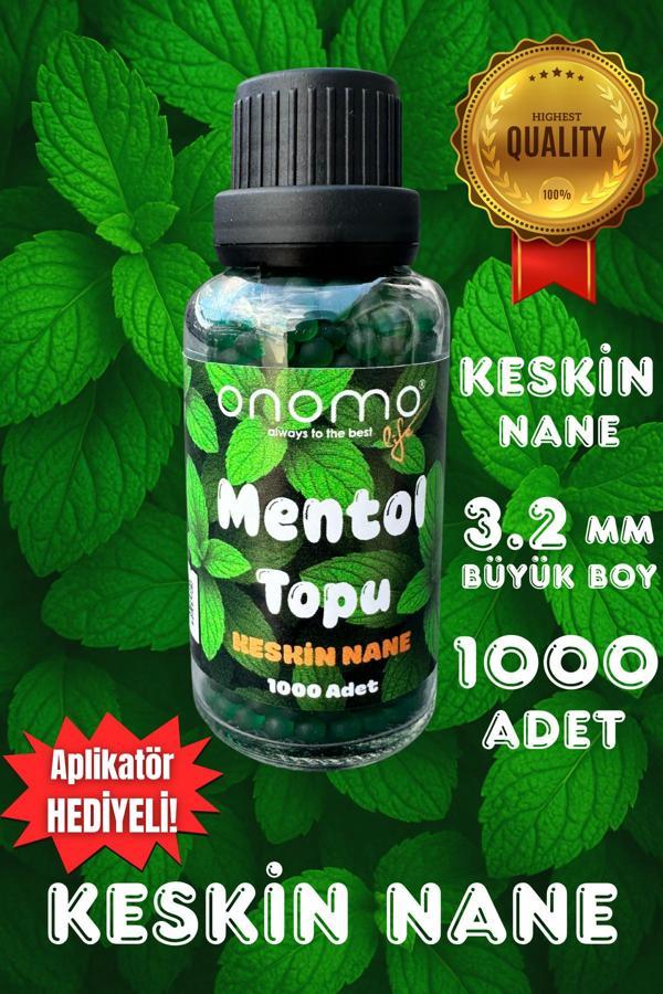 Onomo Premium Mentol Topu Keskin Nane Aroma Kapsülleri 1.000 Adet - Image 1