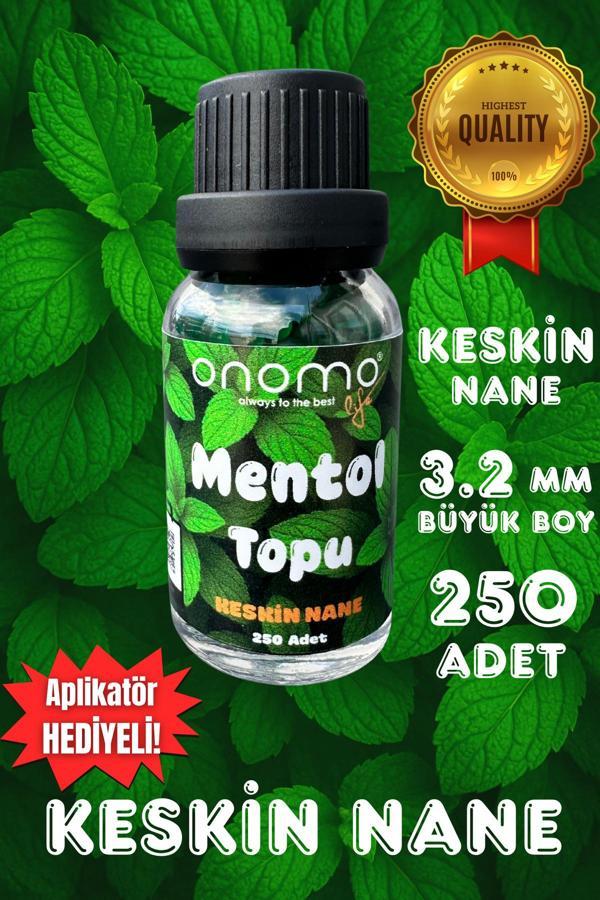 Onomo Premium Mentol Topu Keskin Nane Aroma Kapsülleri 250 Adet - Image 1