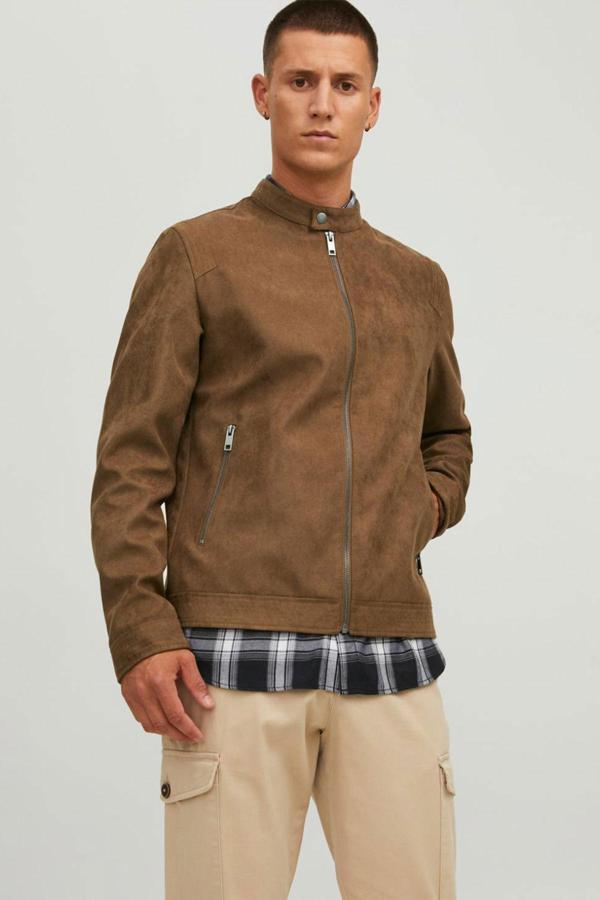 Jack & Jones Deri Görünümlü Ceket - Image 1