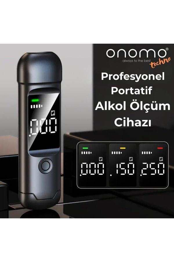 Onomo Techno Profesyonel Alkolmetre Lacivert Alkol Ölçüm Cihazı - Image 1
