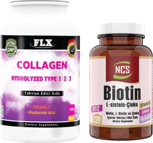 Ncs Collagen Tip 1-2-3 Hyaluronik Asit 180 Tablet+Biotin 120 Tablet - Image 1