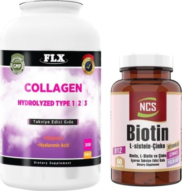 Ncs Collagen Tip 1-2-3 Hyaluronik Asit 300 Tablet+Biotin 60 Tablet - Image 1