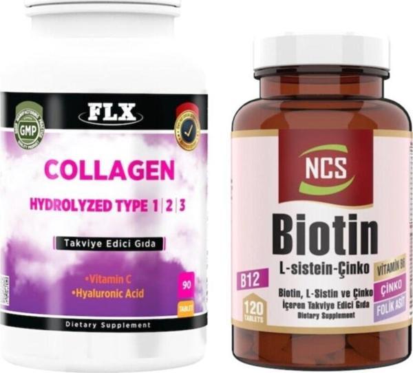 Ncs Collagen Tip 1-2-3 Hyaluronik Asit 90 Tablet+Biotin 120 Tablet - Image 1