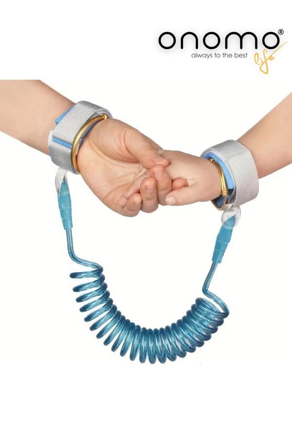 Onomo Life Çocuk Bebek Kaybolma Önleyici Yürüyüş Emniyet Kemeri Anne Bileklik Kelepçesi Güvenlik Bilekliği - Image 1