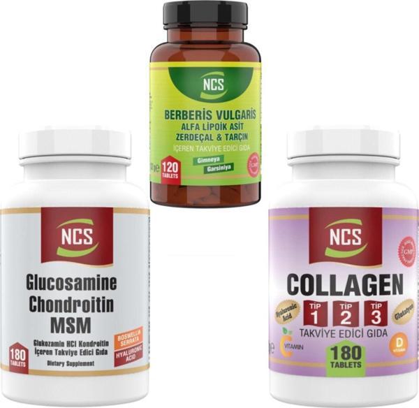 Ncs Collagen Tip-1-2-3-180 Tab Glucosamine Hyaluronic Acid 180 Tab Berberis 120 Tab - Image 1