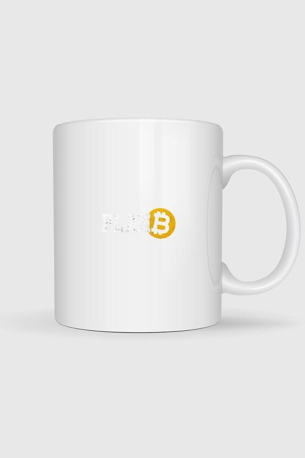  Bitcoin Plan B Cripto Tasarımlı Kupa Bardak - Image 1