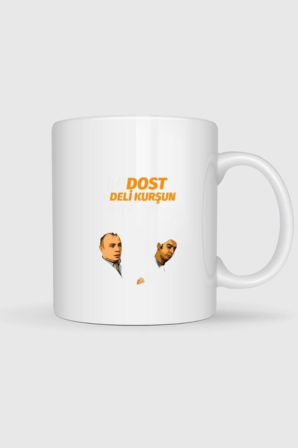  Kurtlar Vadisi İki Dost İki Deli Kurşun Gibiyiz Tasarımlı Kupa Bardak - Image 1