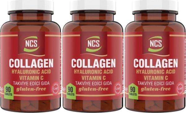 Ncs Hidrolize Collagen 3 Kutu 270 Tablet Hyaluronic Acid C Vitamini Tip 1-2-3 - Image 1