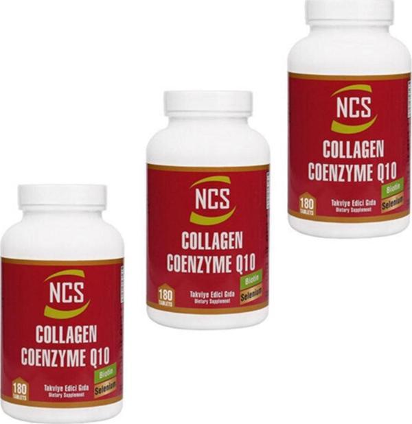 Ncs Hidrolize Collagen Coenzyme Q10 Biotin Zinc Selenium 180 Tablet X 3 Adet - Image 1