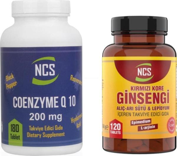 Ncs Coenzyme Q10 200 Mg 180 Tablet Kırmızı Ginseng 120 Tablet - Image 1