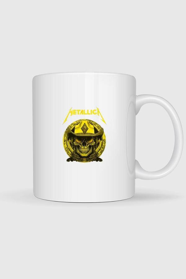  Metallica Rock Skull Baskılı Kupa Bardak - Image 1