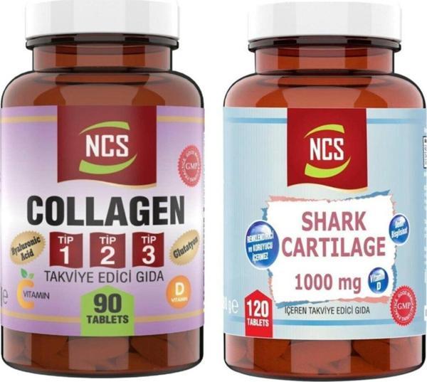 Ncs Kollajen Tip 1-2-3 90 Tablet & Shark Cartilage 120 Tablet - Image 1